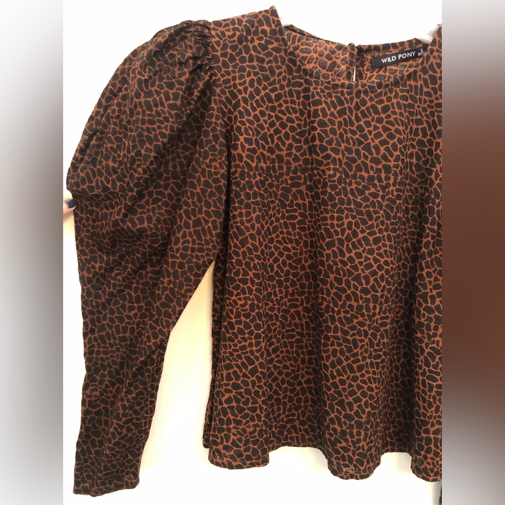 Wild Pony Animal Print top